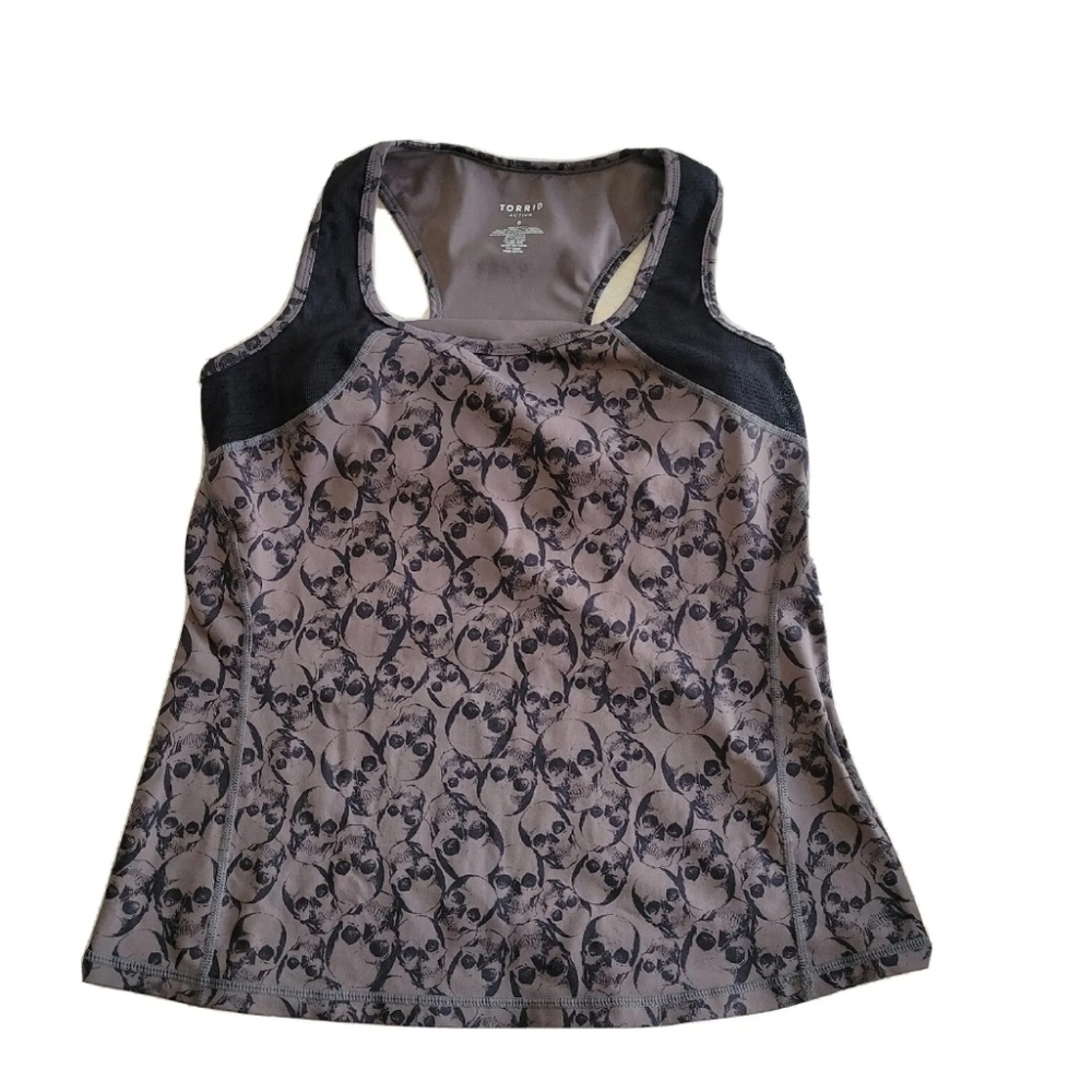 Torrid Halloween Skull Active top